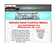 Tablet Screenshot of johnniesbakery.com